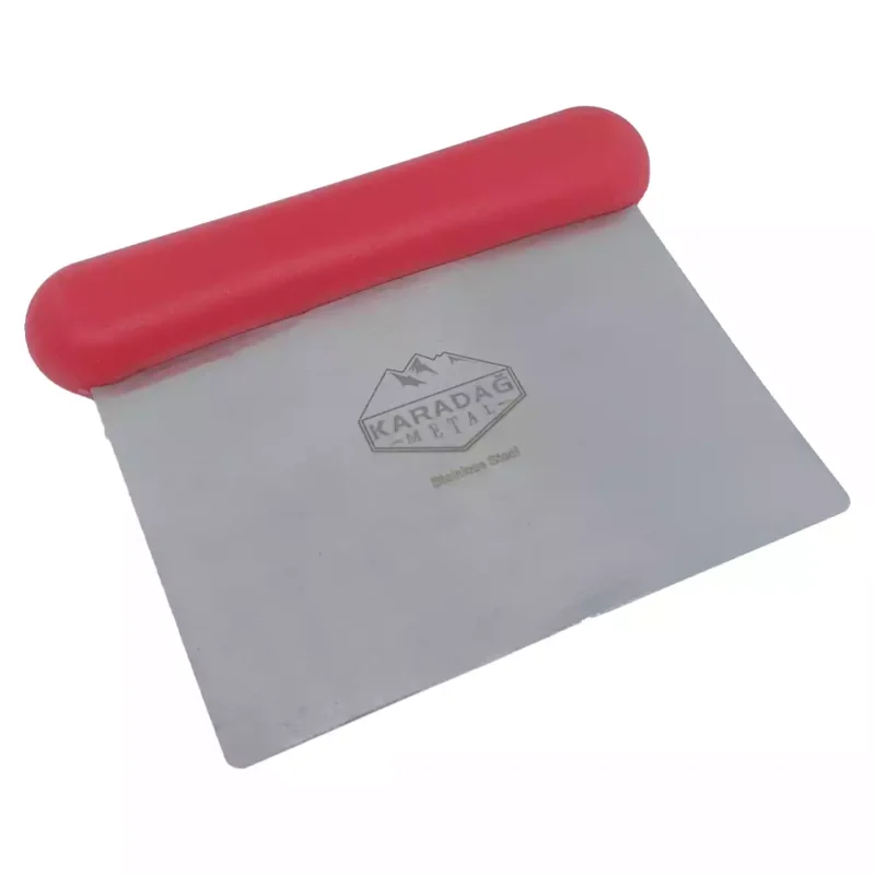 Plastik Saplı Paslanmaz Hamur Kazıyıcı
