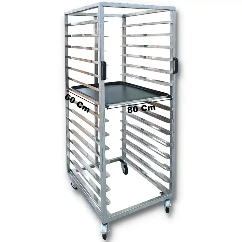 Tepsi Taşıma Arabası 60×80 Tepsi Uyumlu